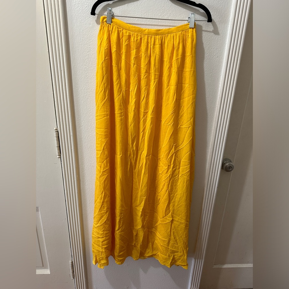 Derek Lam 10 Crosby Yellow Maxi Skirt Size 2